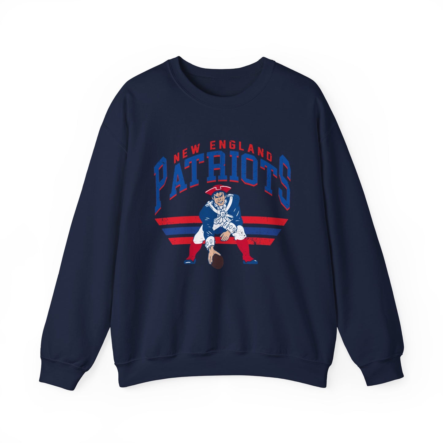 Patriots Vintage Football Crewneck Sweatshirt
