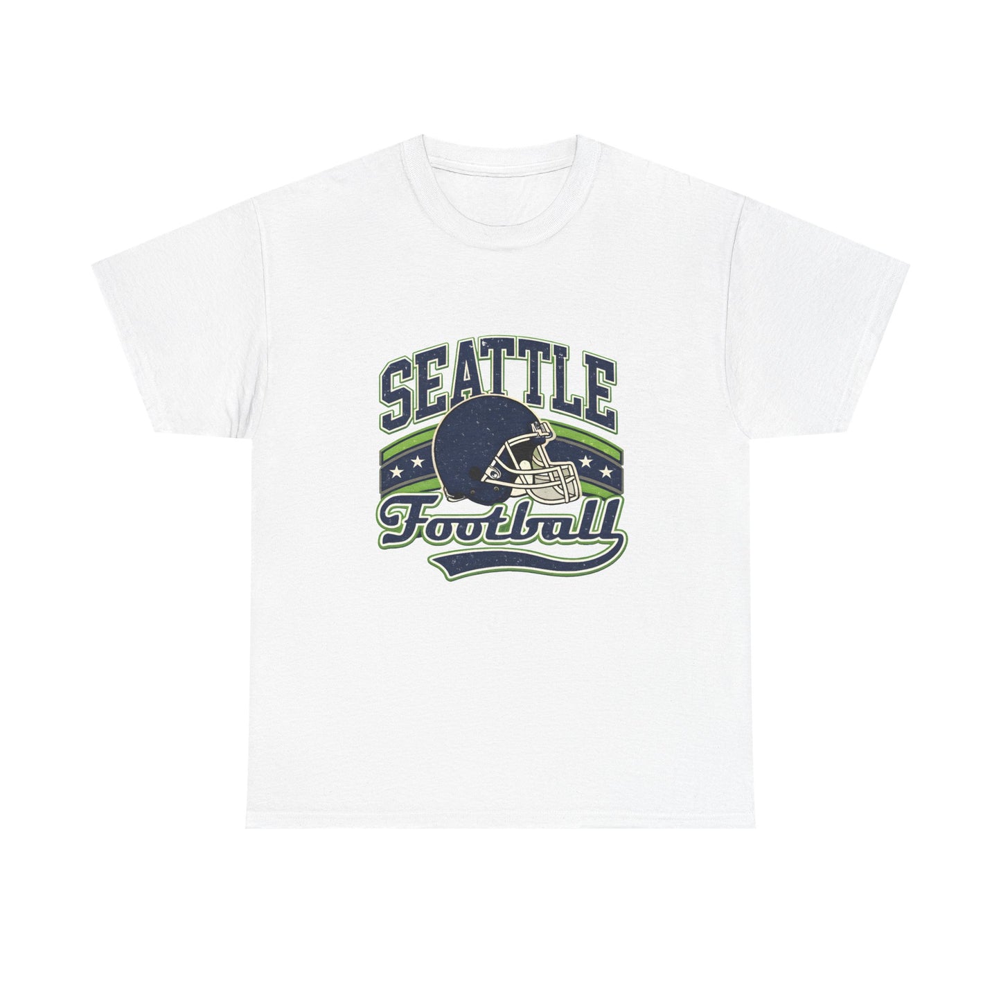 Seattle Football Helmet Graphic Tee — Retro Team Pride T‑Shirt