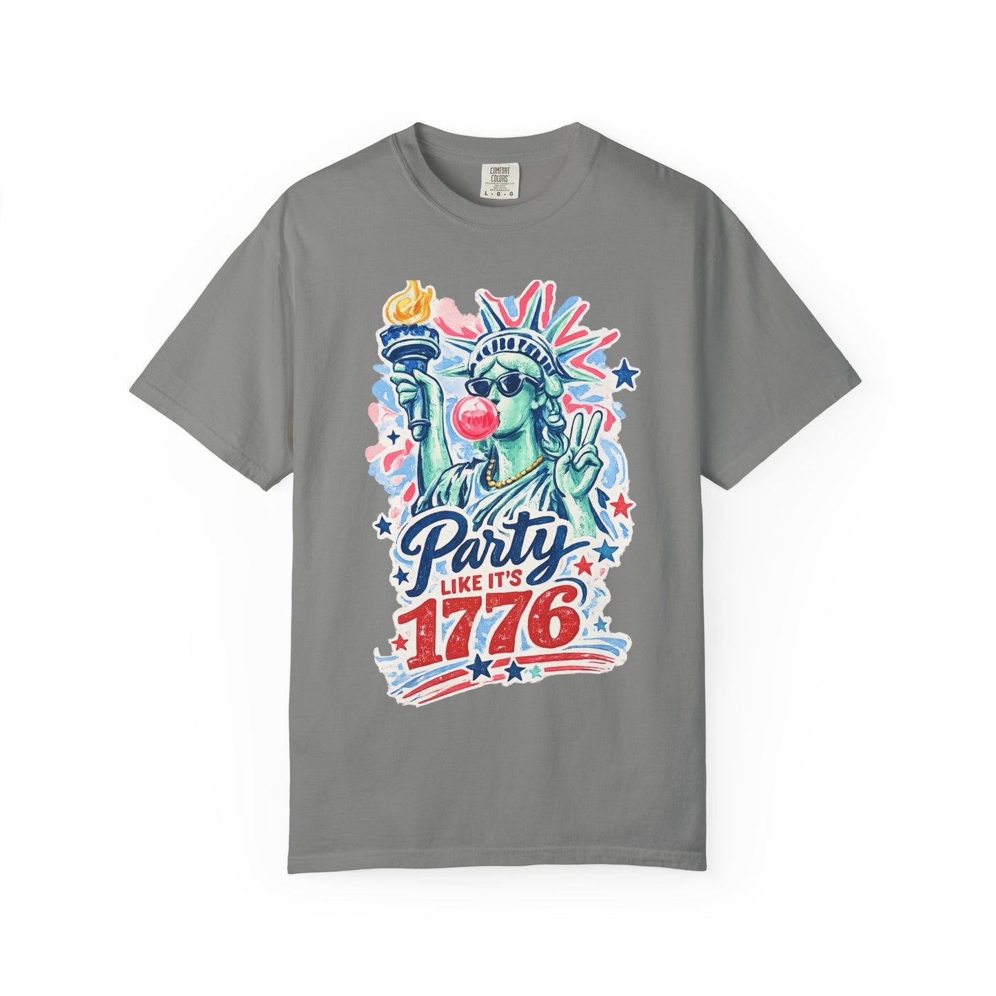 "Party Like It’s 1776" Statue of Liberty Fourth of July Graphic