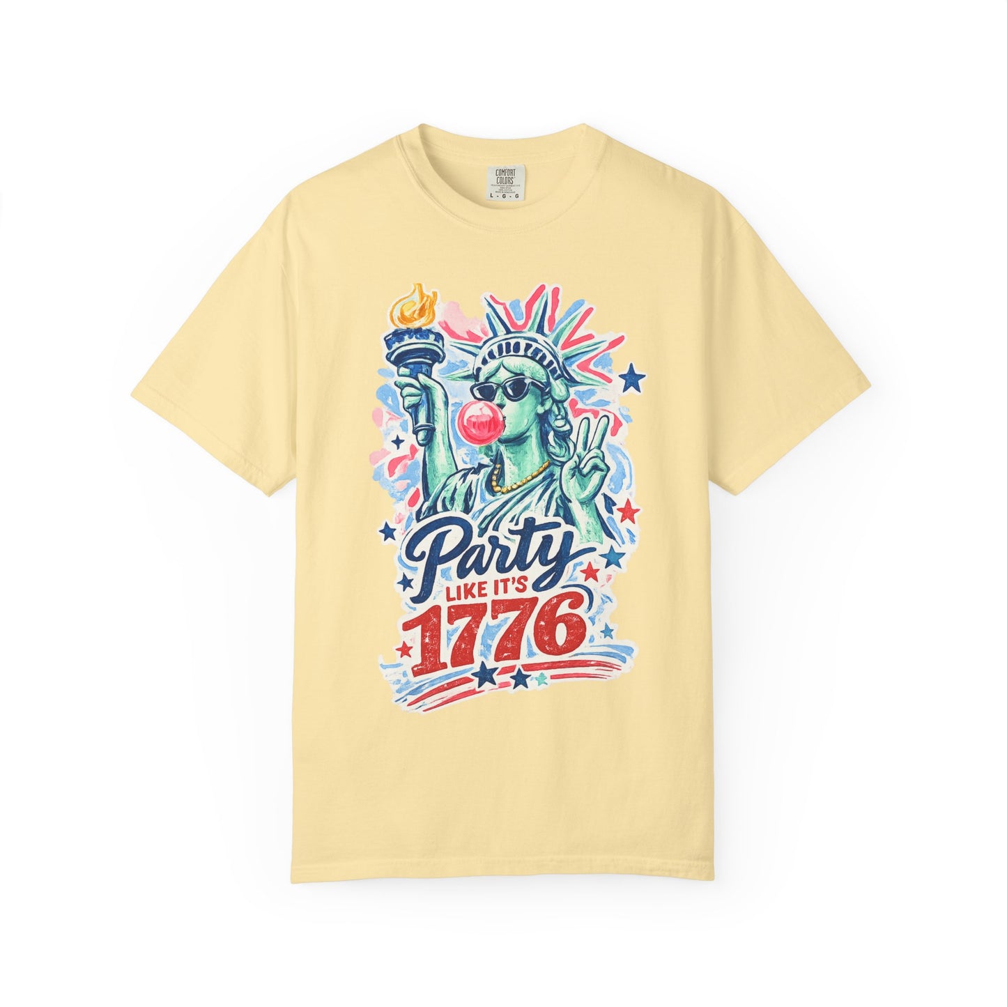 "Party Like It’s 1776" Statue of Liberty Fourth of July Graphic