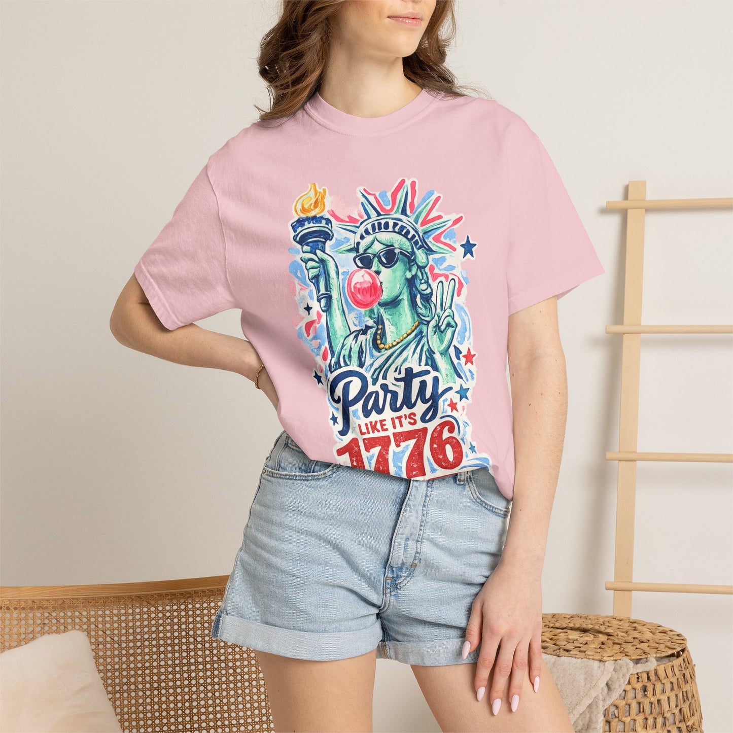 "Party Like It’s 1776" Statue of Liberty Fourth of July Graphic