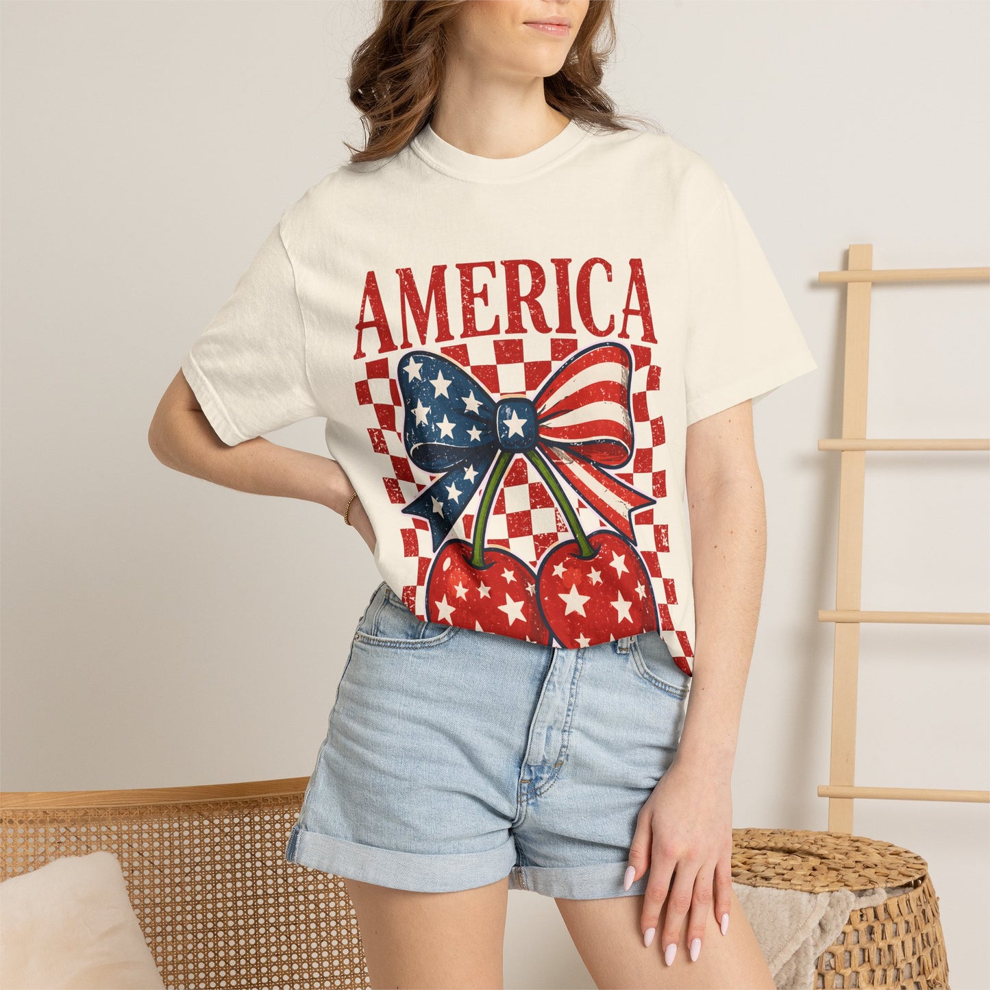 America Cherry Graphic T-Shirt
