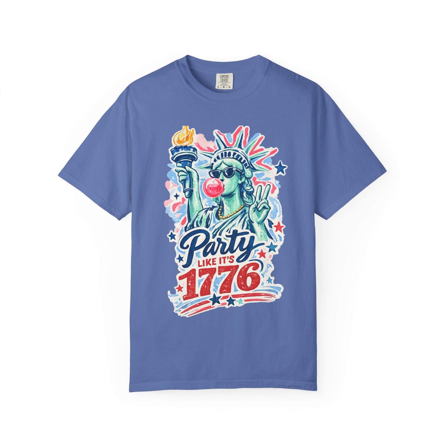 "Party Like It’s 1776" Statue of Liberty Fourth of July Graphic