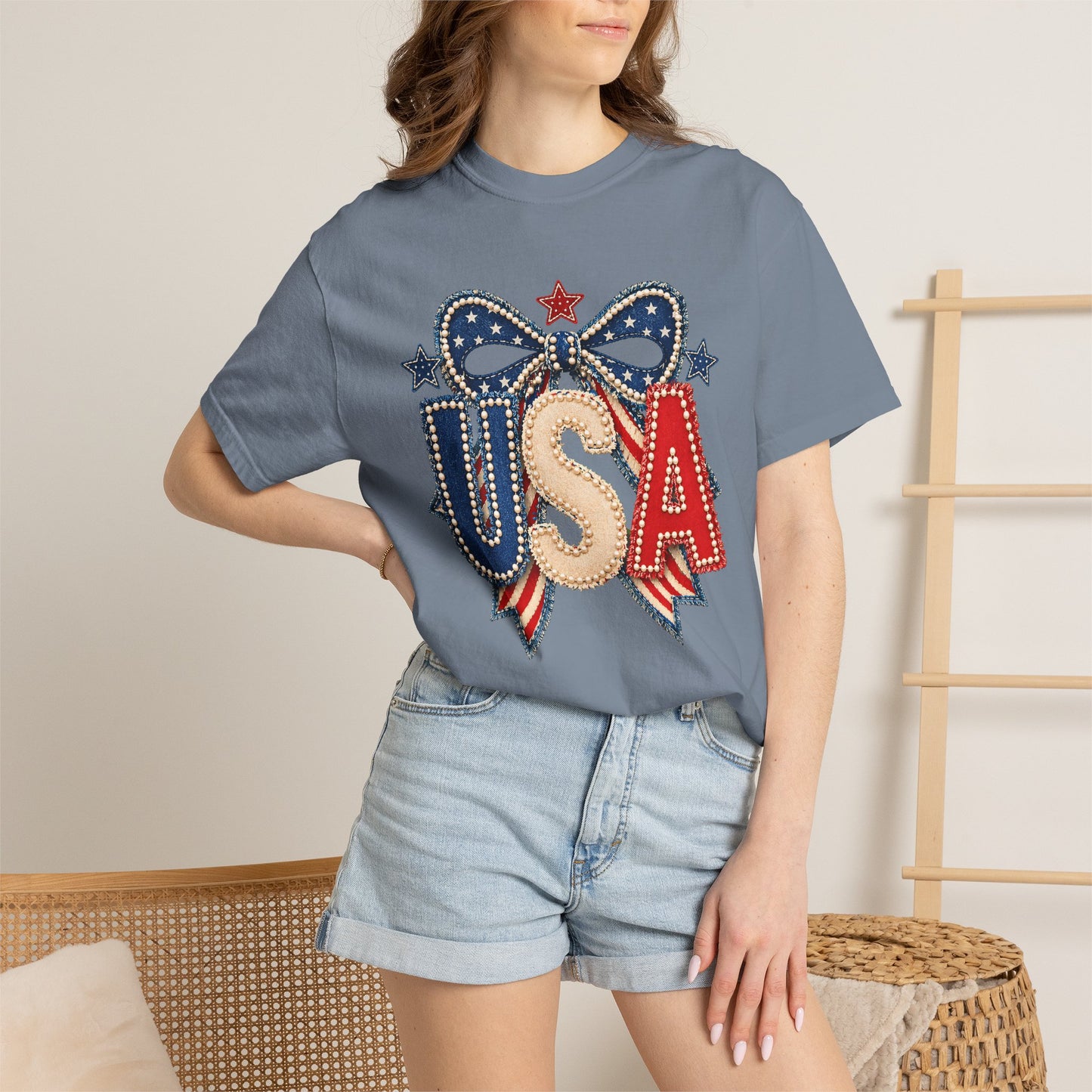 USA Patriotic Bow T-Shirt