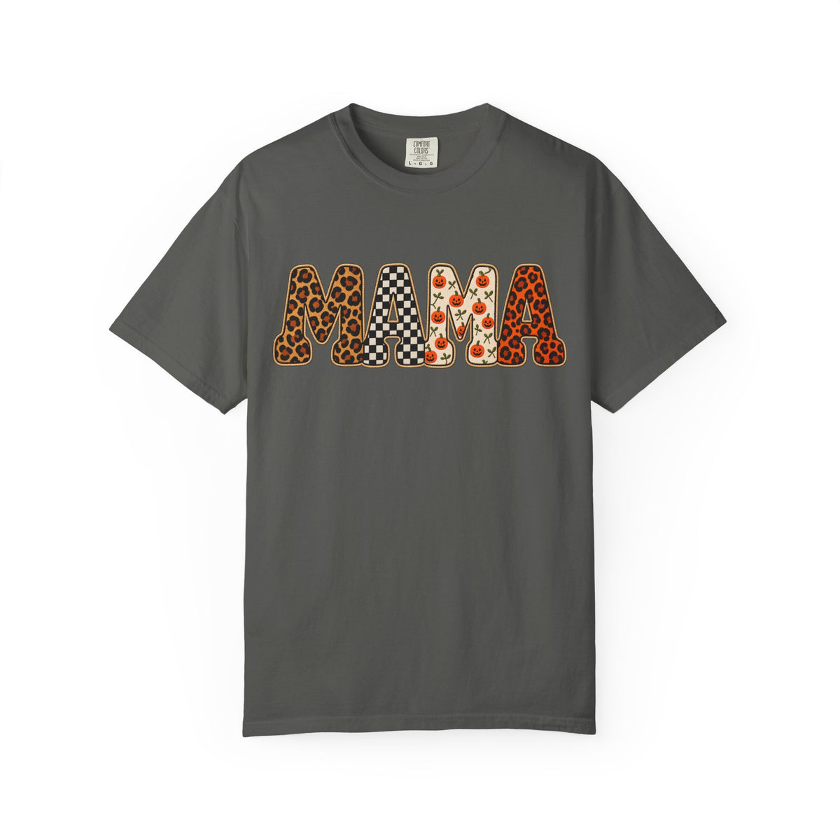 Mama Graphic T‑Shirt — Leopard, Buffalo Check & Floral Print Mom Tee