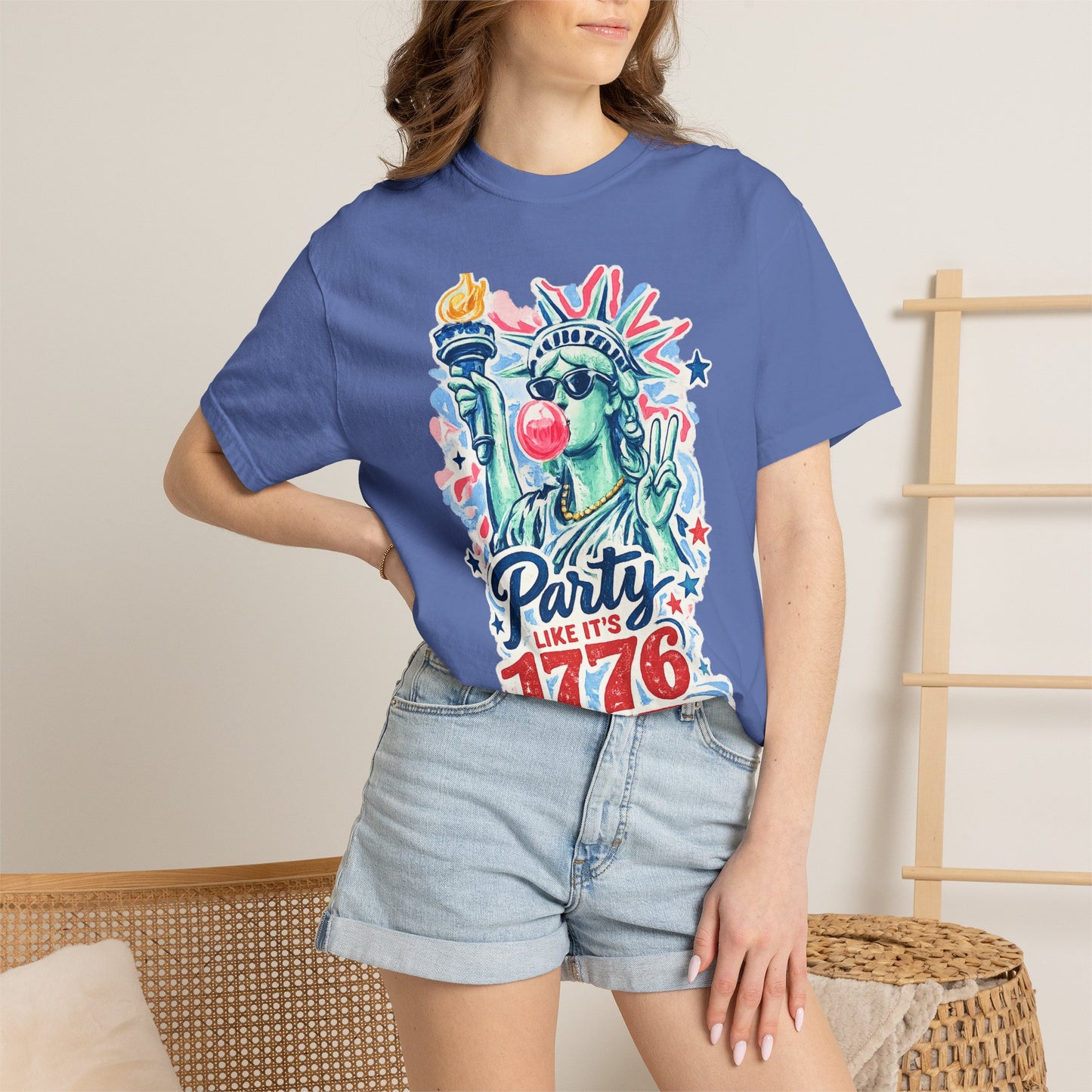 "Party Like It’s 1776" Statue of Liberty Fourth of July Graphic