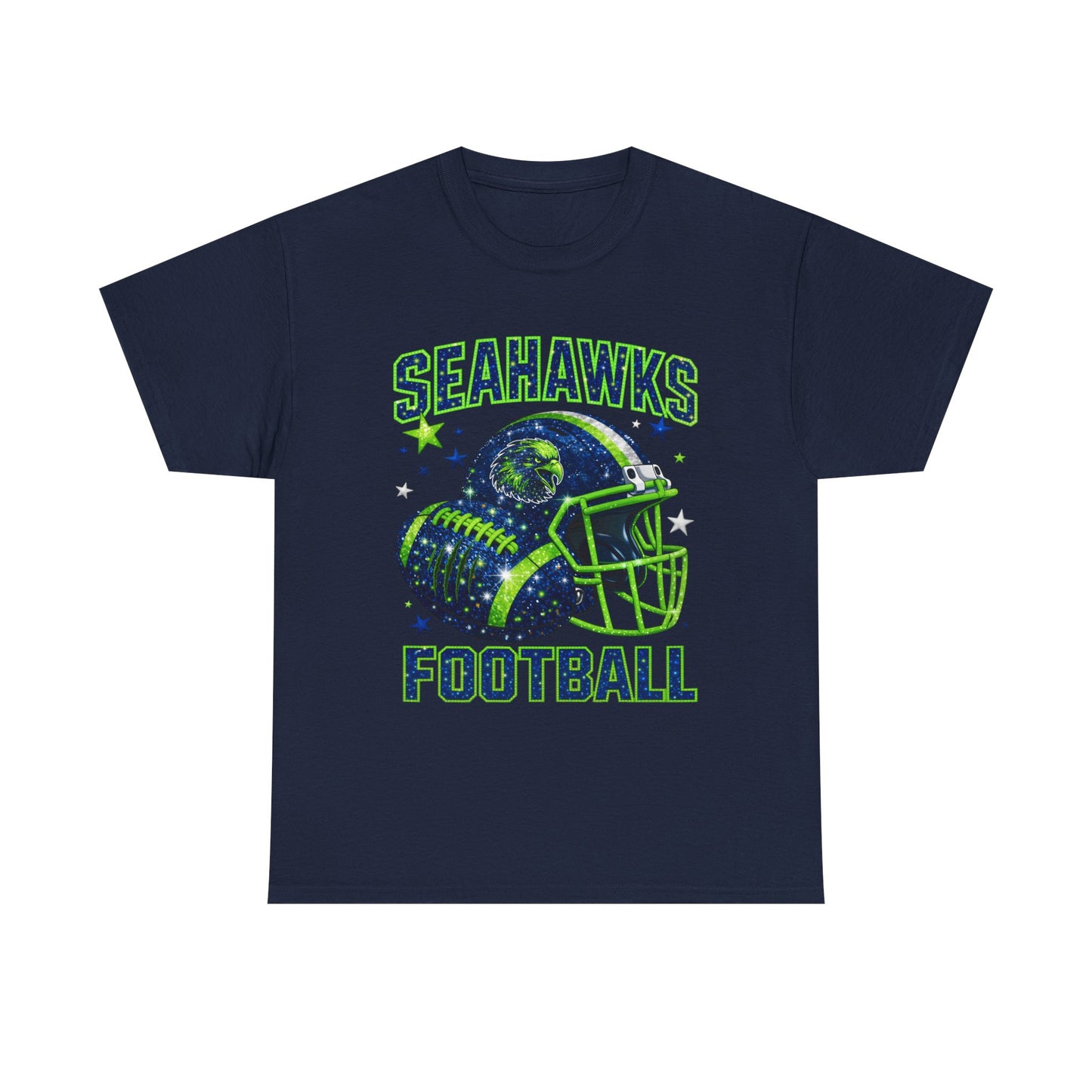 Seahawks Football Helmet T-Shirt — Retro Team Fan Tee