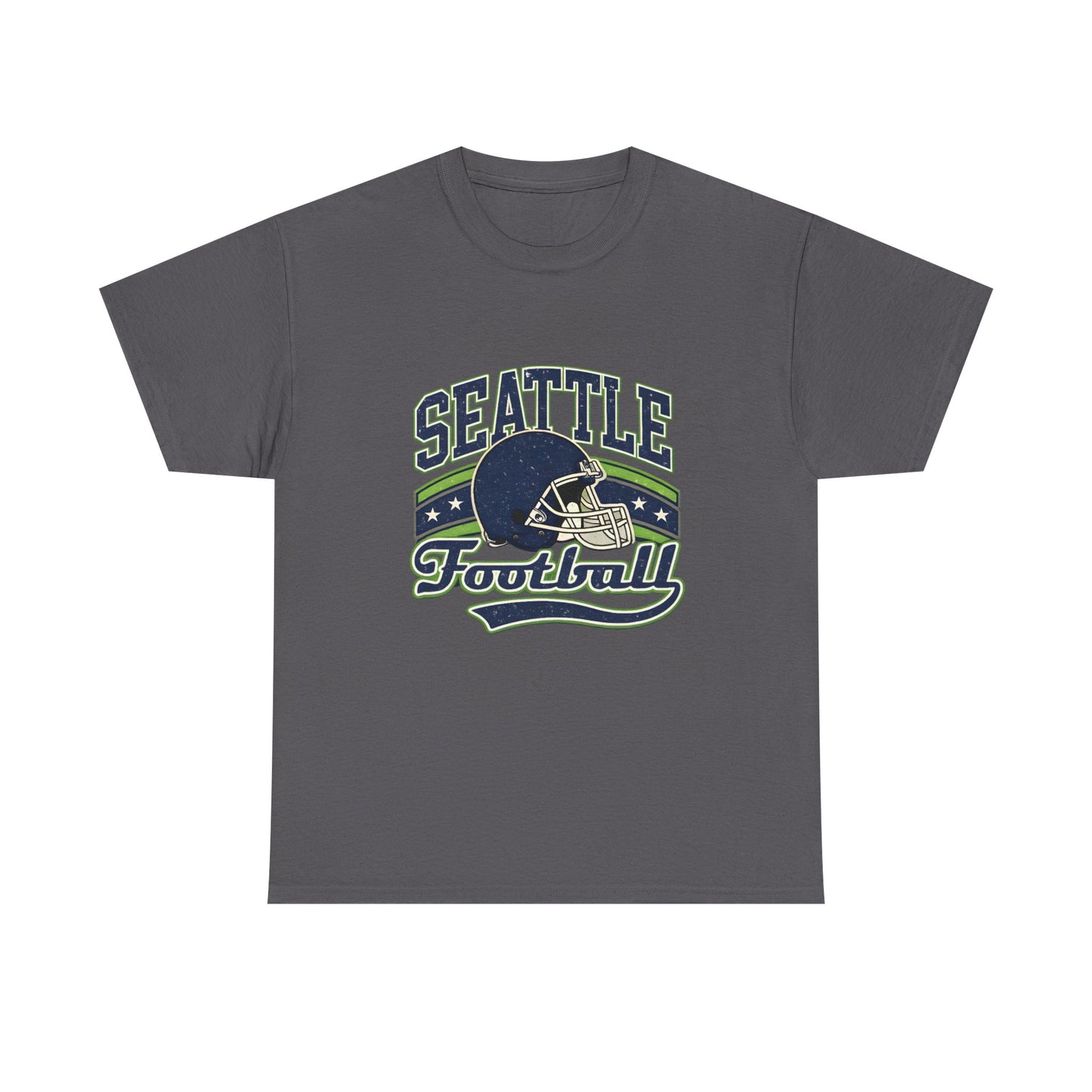 Seattle Football Helmet Graphic Tee — Retro Team Pride T‑Shirt