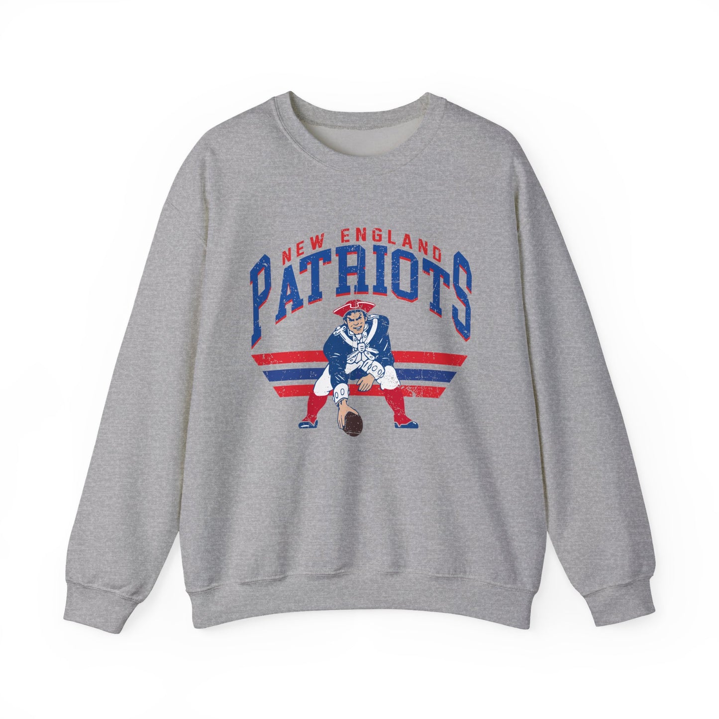 Patriots Vintage Football Crewneck Sweatshirt
