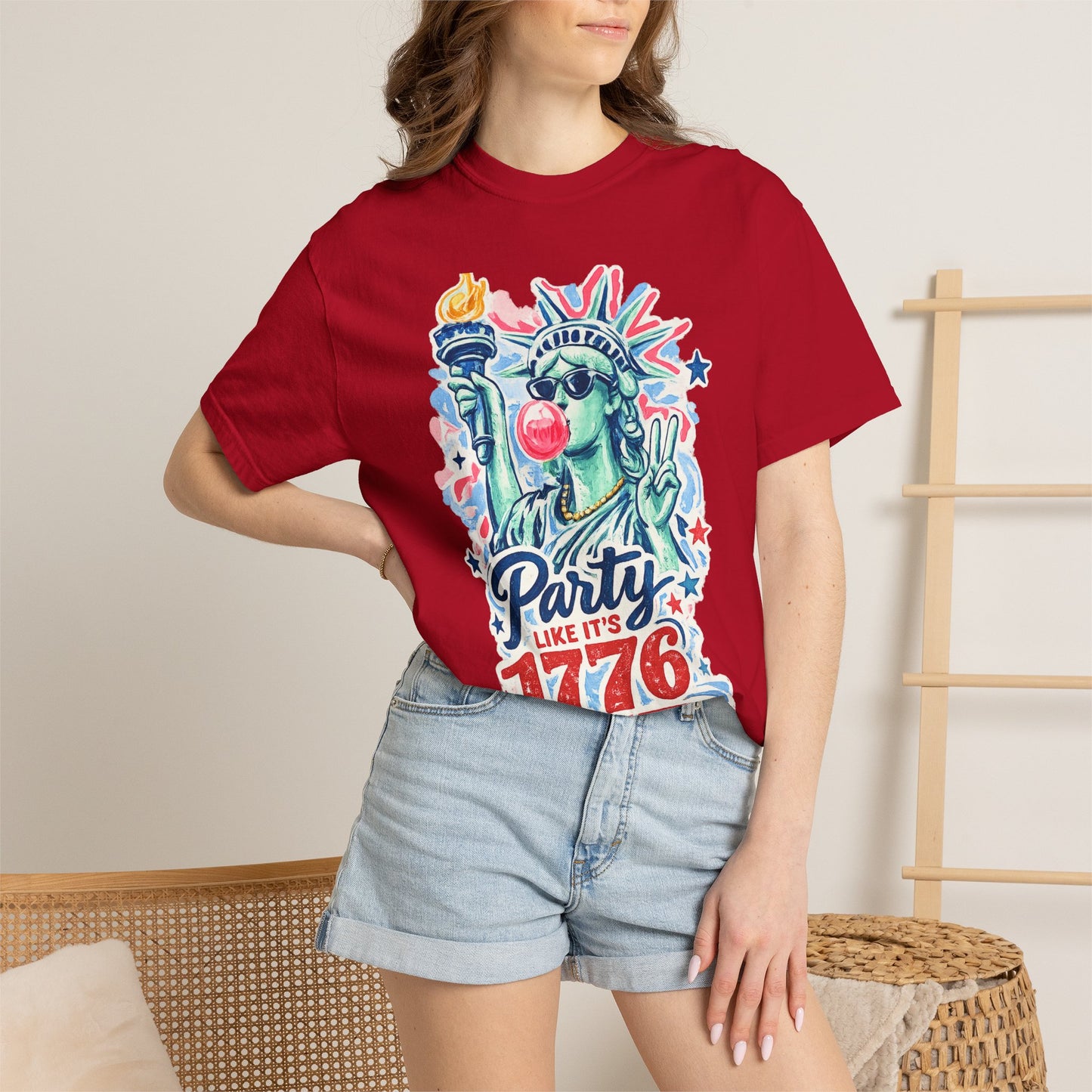 "Party Like It’s 1776" Statue of Liberty Fourth of July Graphic