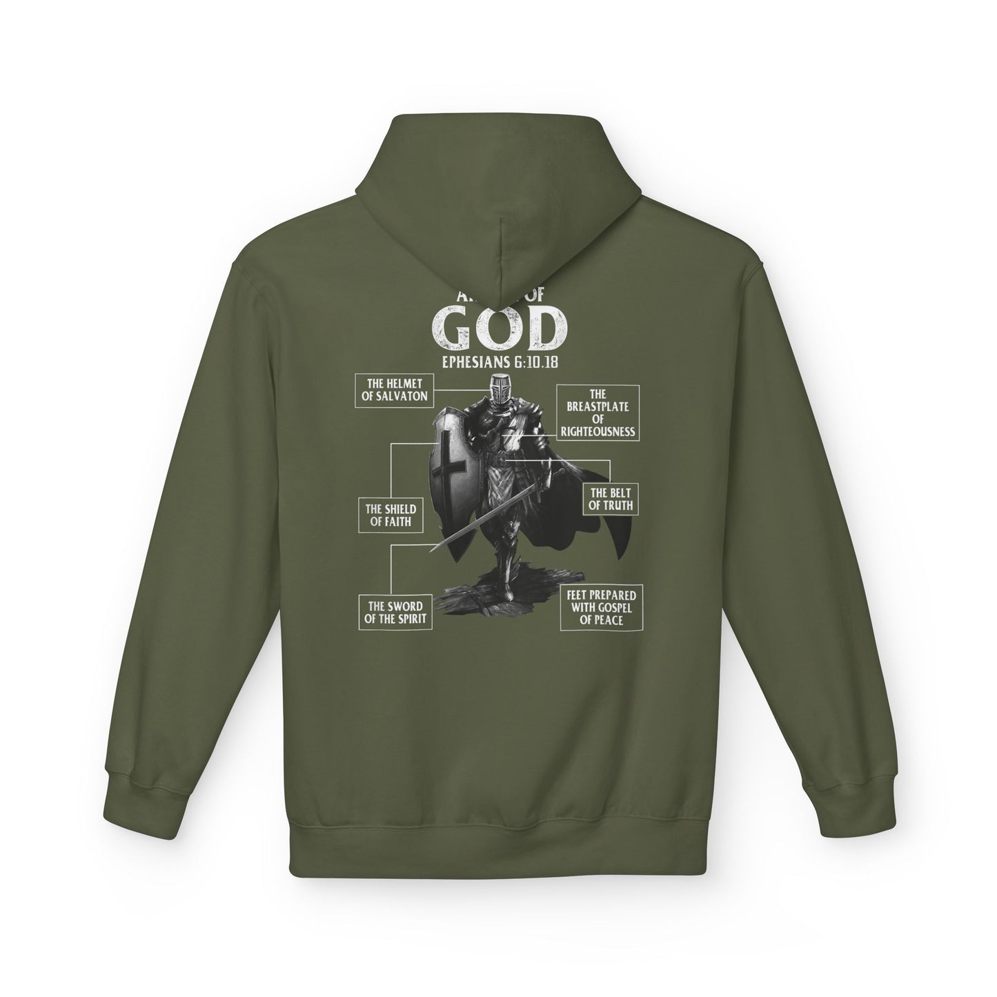 'God Stands by Me' Faith Graphic Hoodie