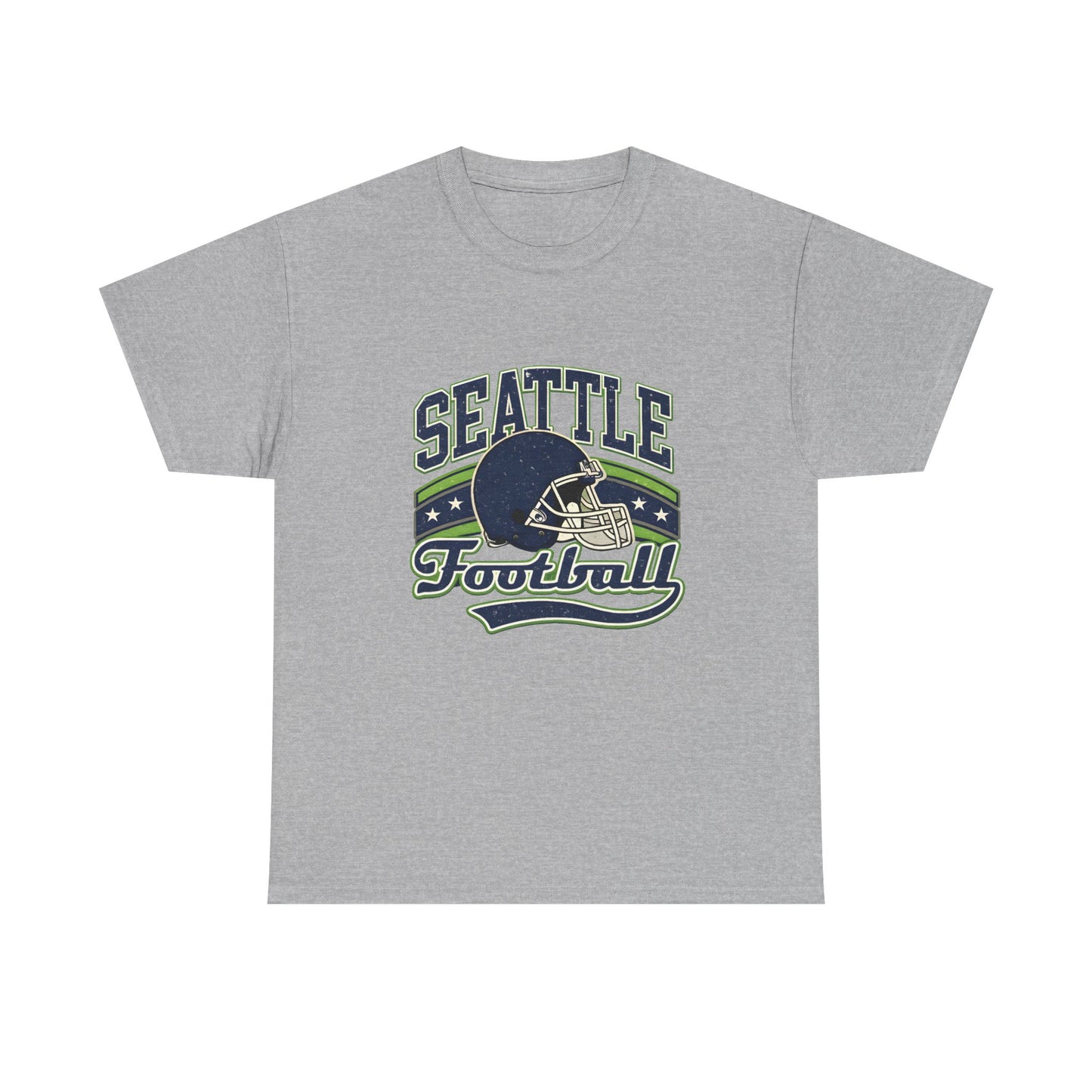 Seattle Football Helmet Graphic Tee — Retro Team Pride T‑Shirt