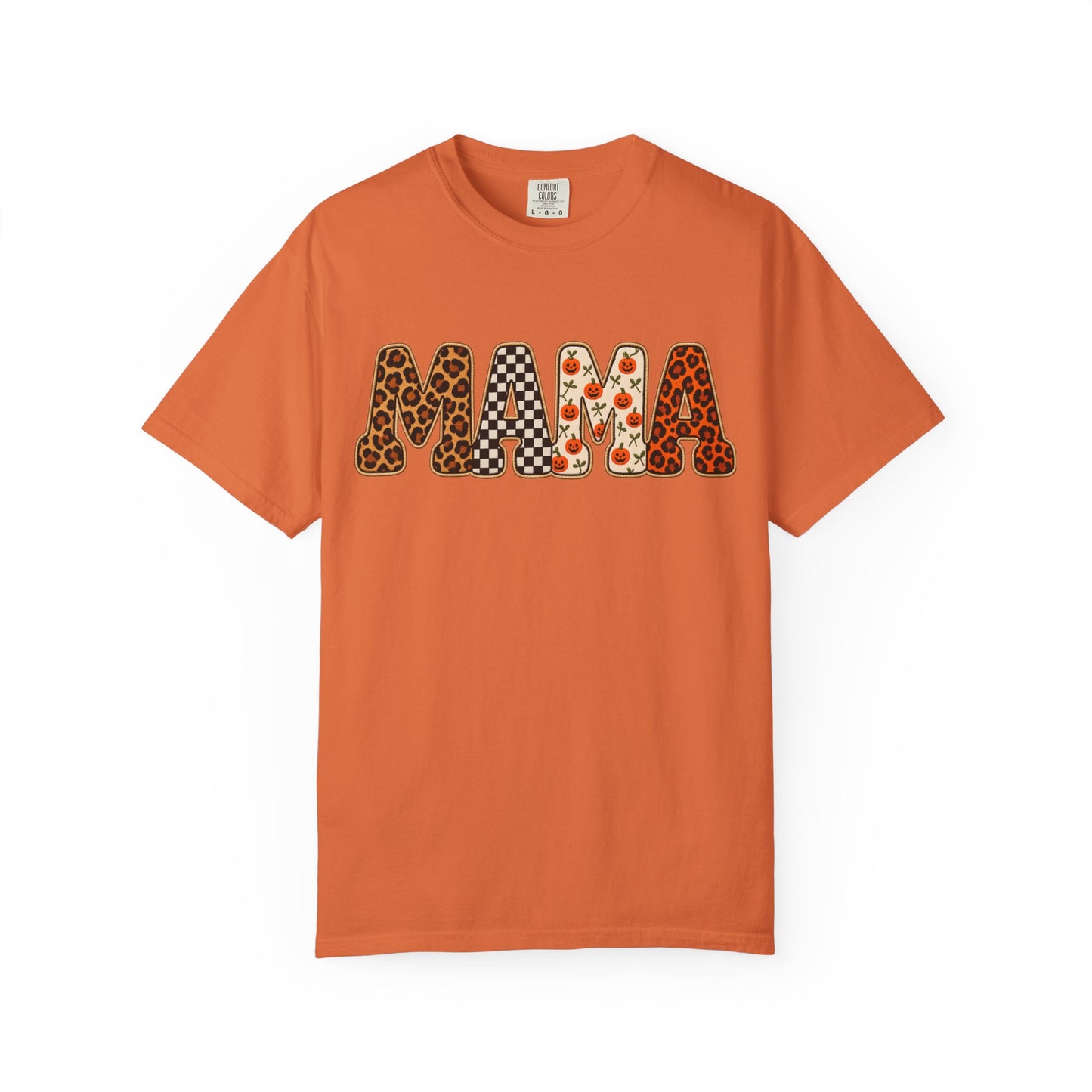 Mama Graphic T‑Shirt — Leopard, Buffalo Check & Floral Print Mom Tee