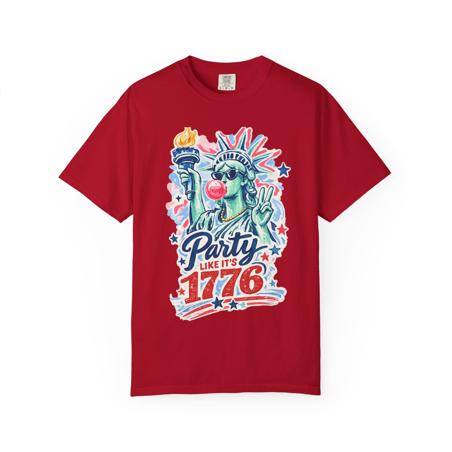 "Party Like It’s 1776" Statue of Liberty Fourth of July Graphic