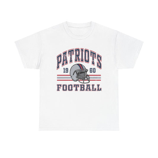 Patriots Football Tee — Vintage Helmet 1960 Fan T-Shirt