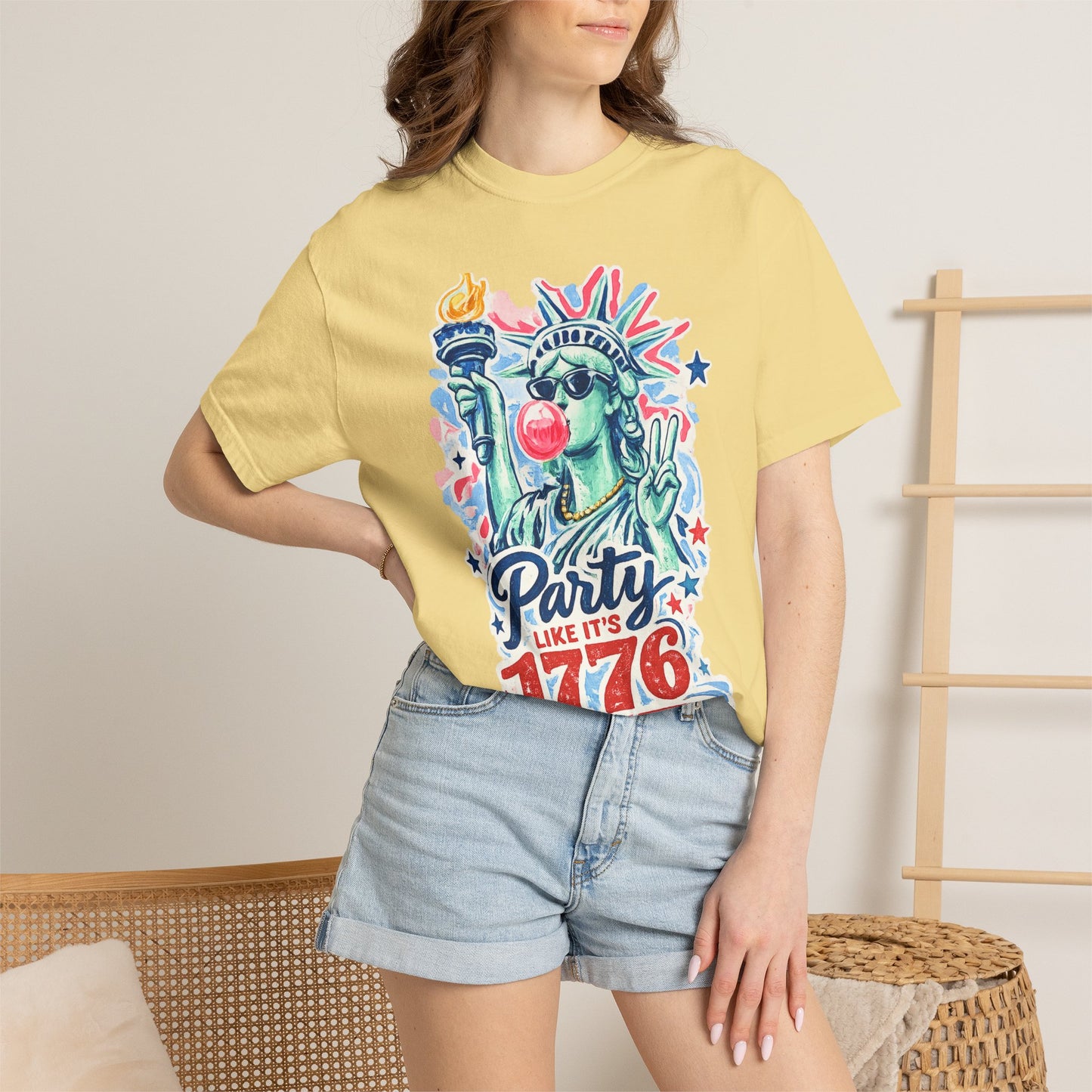 "Party Like It’s 1776" Statue of Liberty Fourth of July Graphic