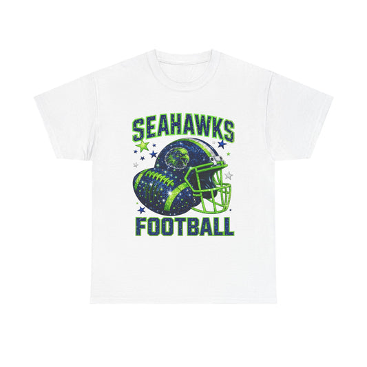 Seahawks Football Helmet T-Shirt — Retro Team Fan Tee