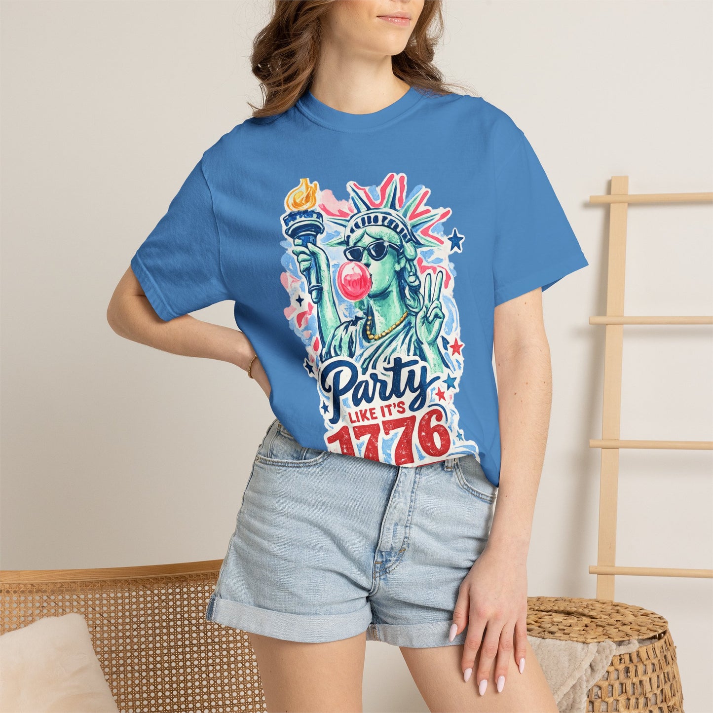 "Party Like It’s 1776" Statue of Liberty Fourth of July Graphic