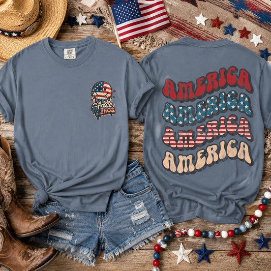 America Retro Flag T-Shirt