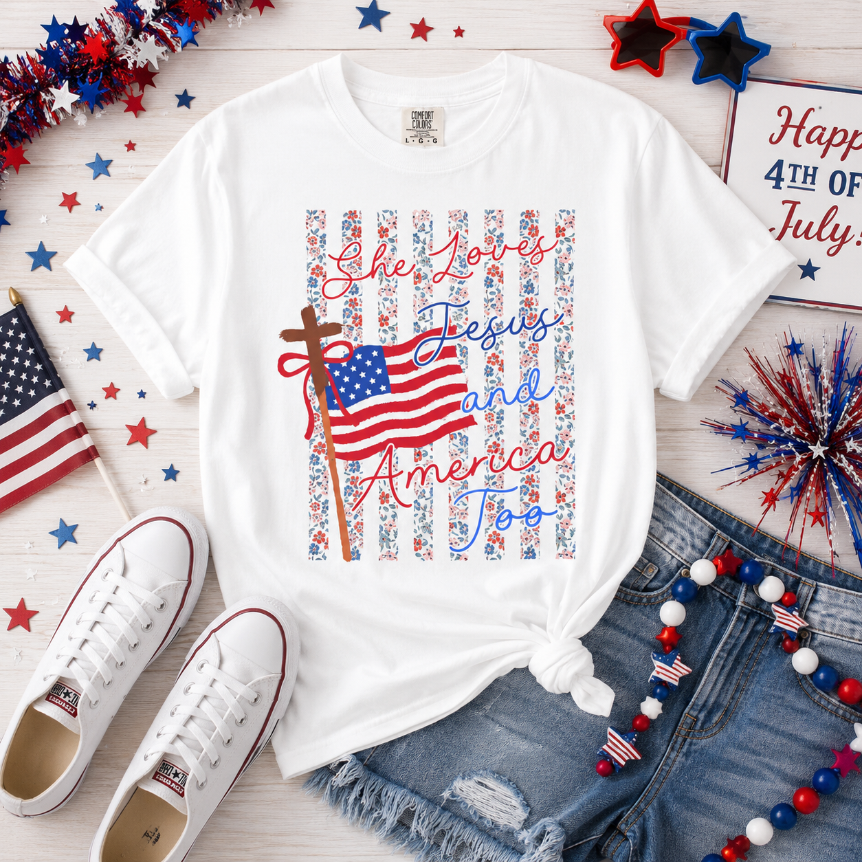 Patriotic God Bless America T-Shirt