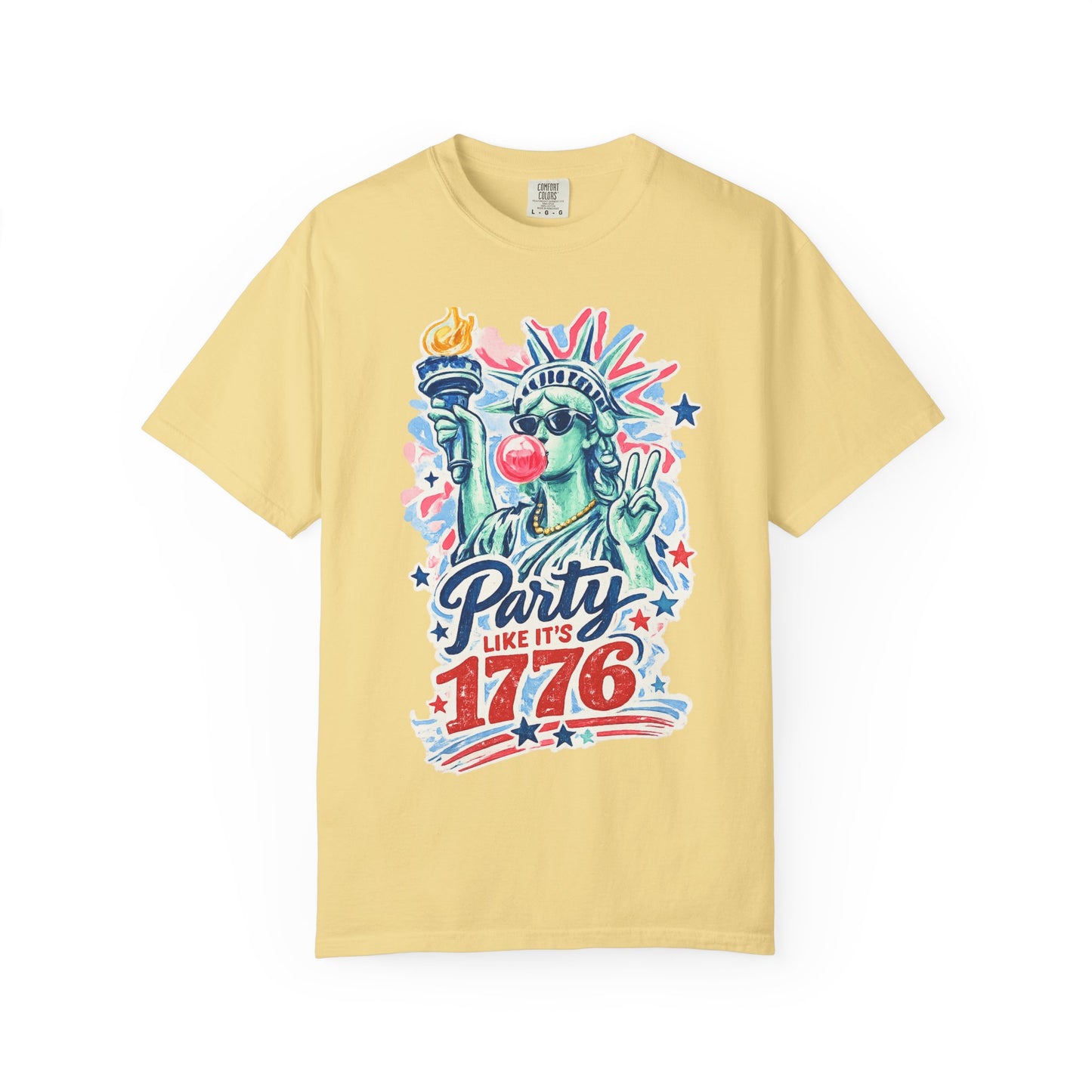 "Party Like It’s 1776" Statue of Liberty Fourth of July Graphic