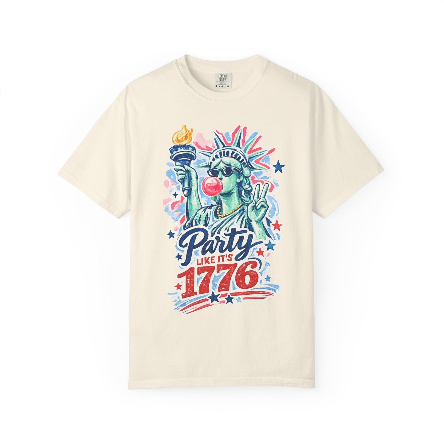 "Party Like It’s 1776" Statue of Liberty Fourth of July Graphic