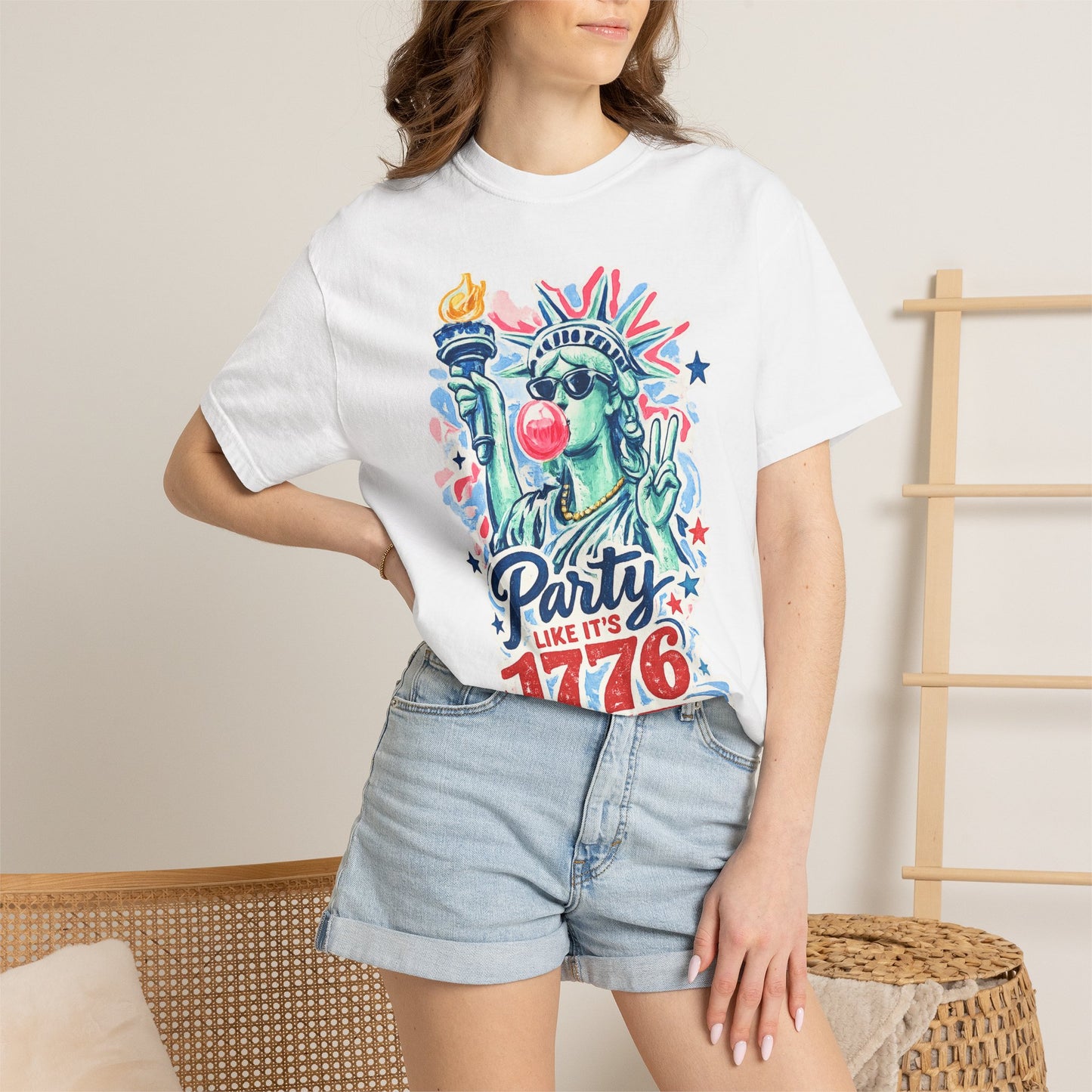 "Party Like It’s 1776" Statue of Liberty Fourth of July Graphic