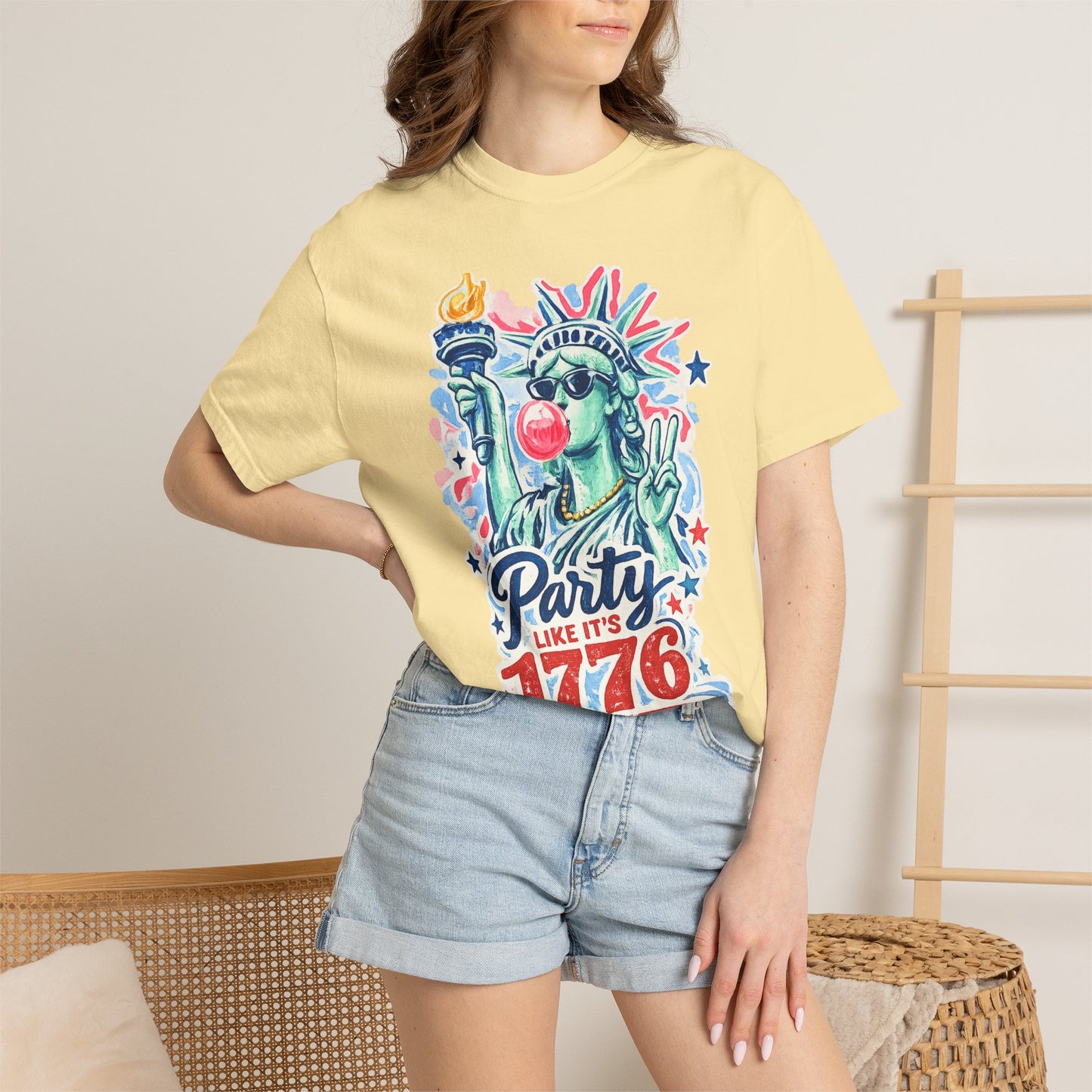 "Party Like It’s 1776" Statue of Liberty Fourth of July Graphic