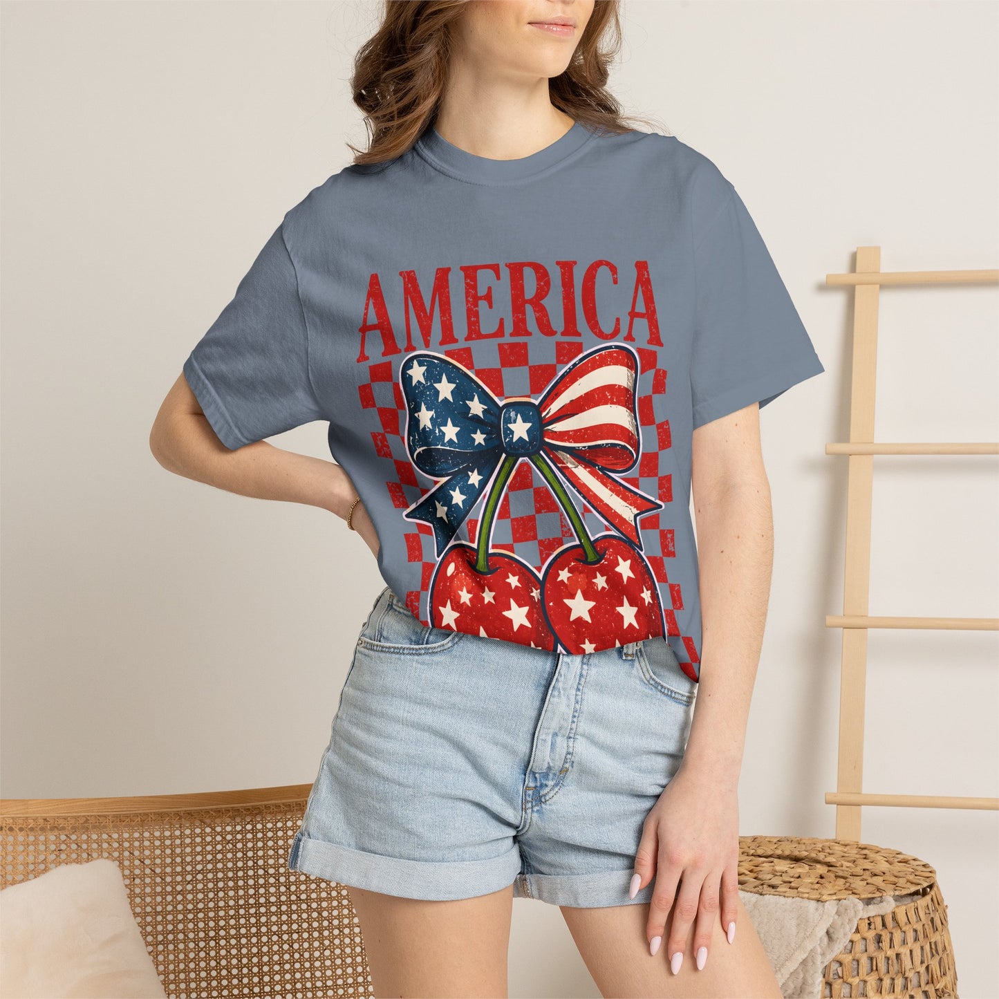 America Cherry Graphic T-Shirt
