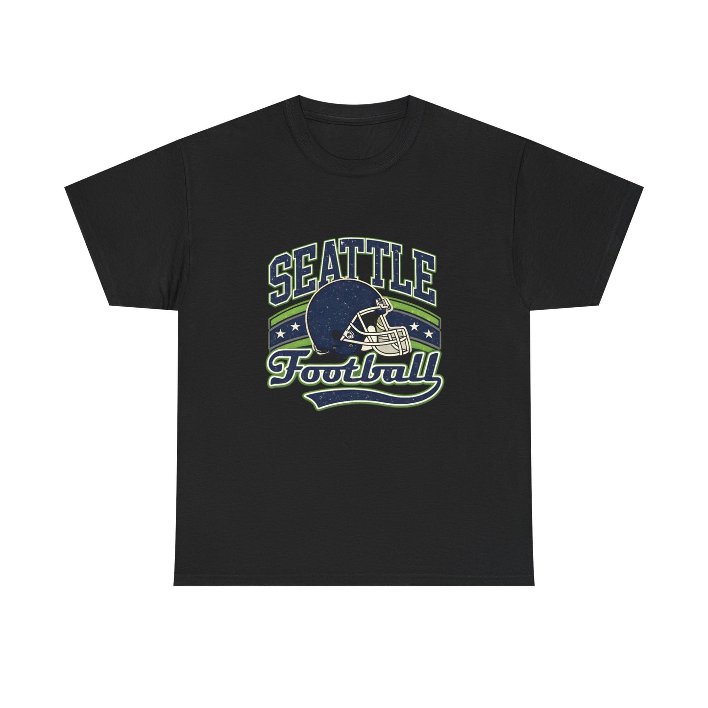 Seattle Football Helmet Graphic Tee — Retro Team Pride T‑Shirt