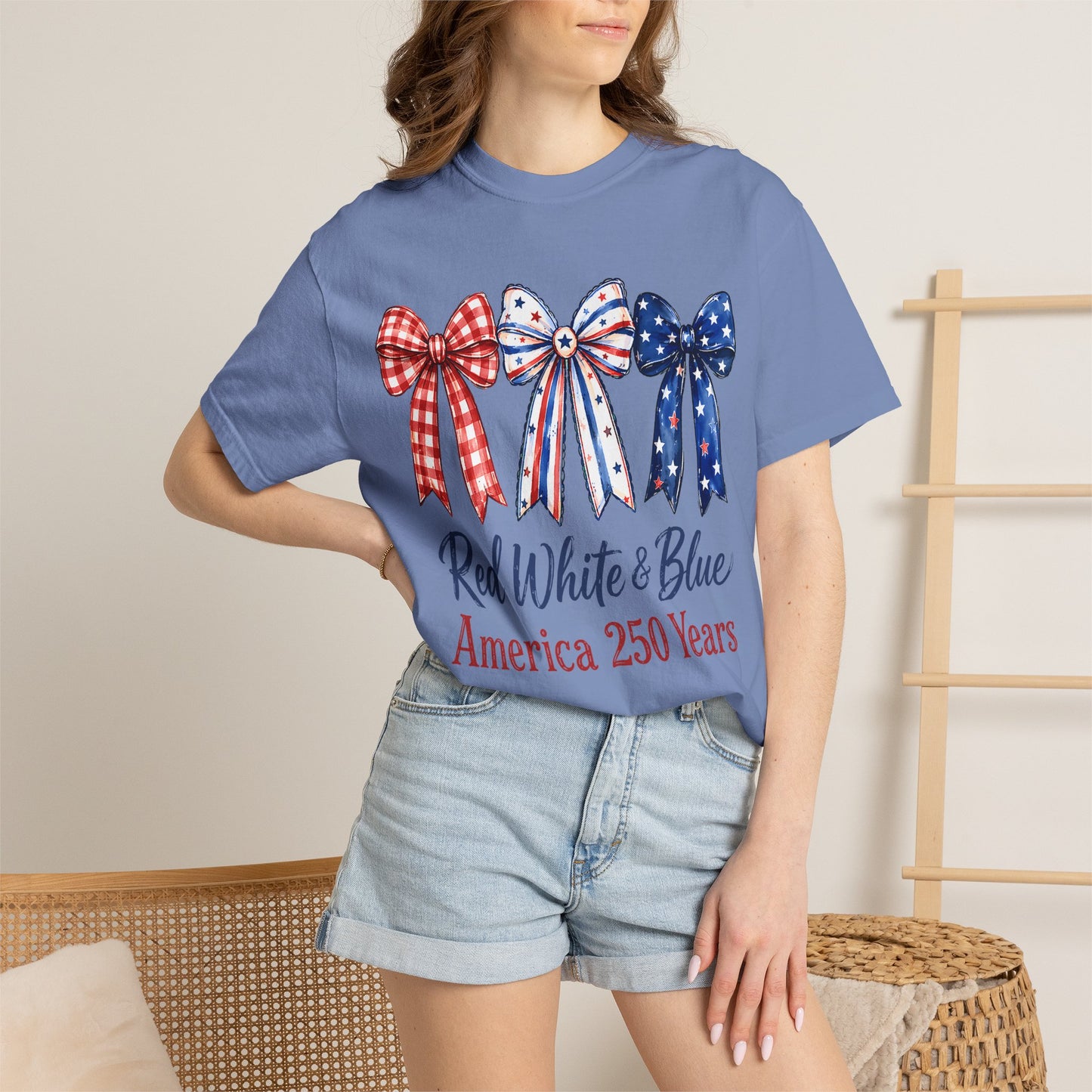 Red White & Blue Patriotic Bows T- Shirt