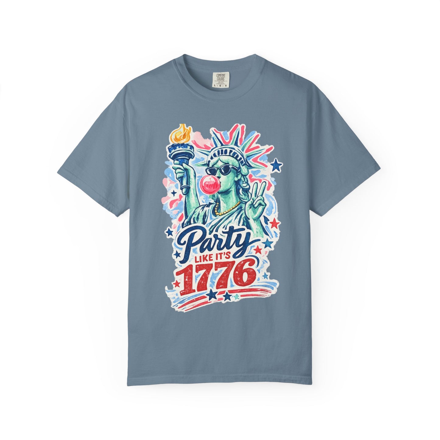 "Party Like It’s 1776" Statue of Liberty Fourth of July Graphic