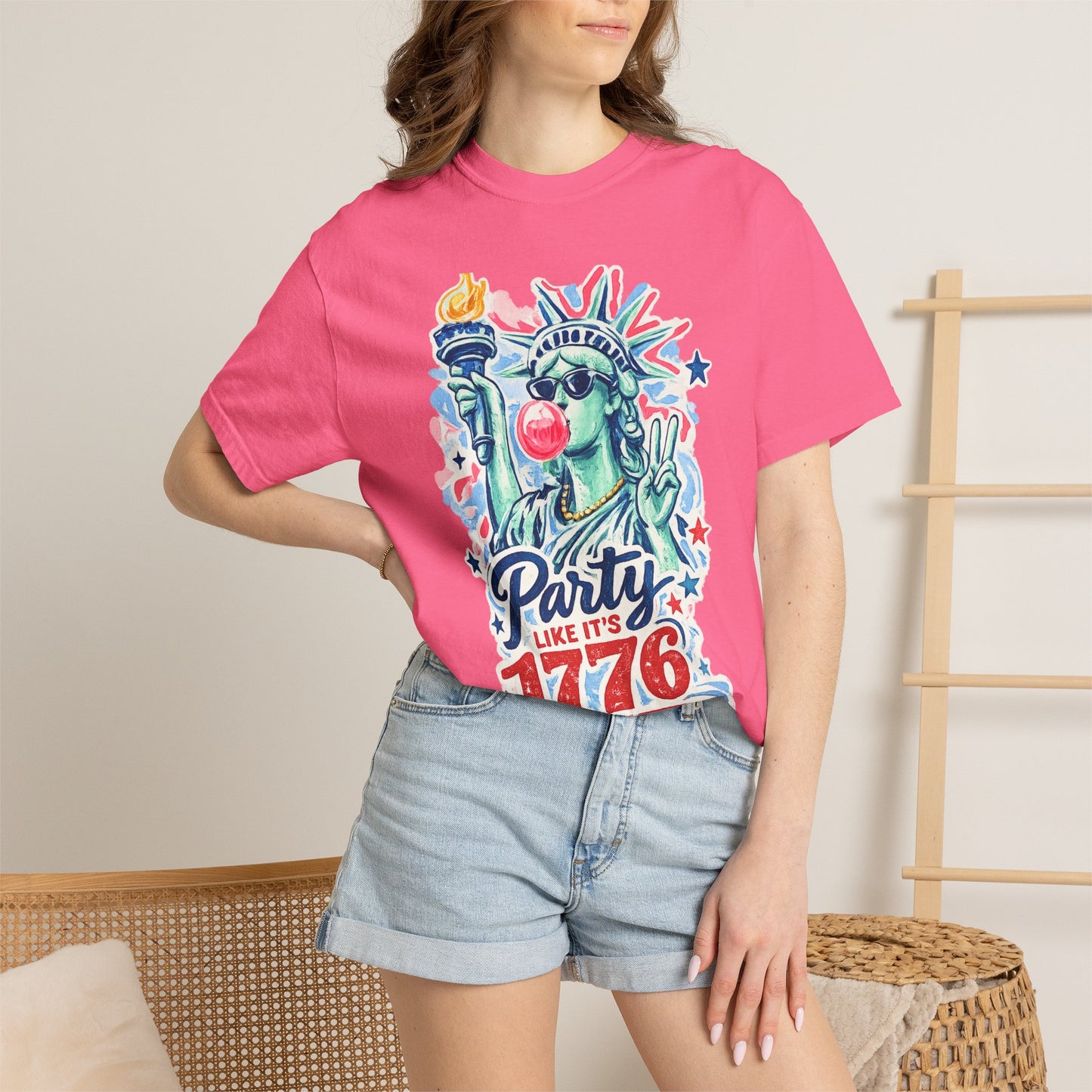 "Party Like It’s 1776" Statue of Liberty Fourth of July Graphic