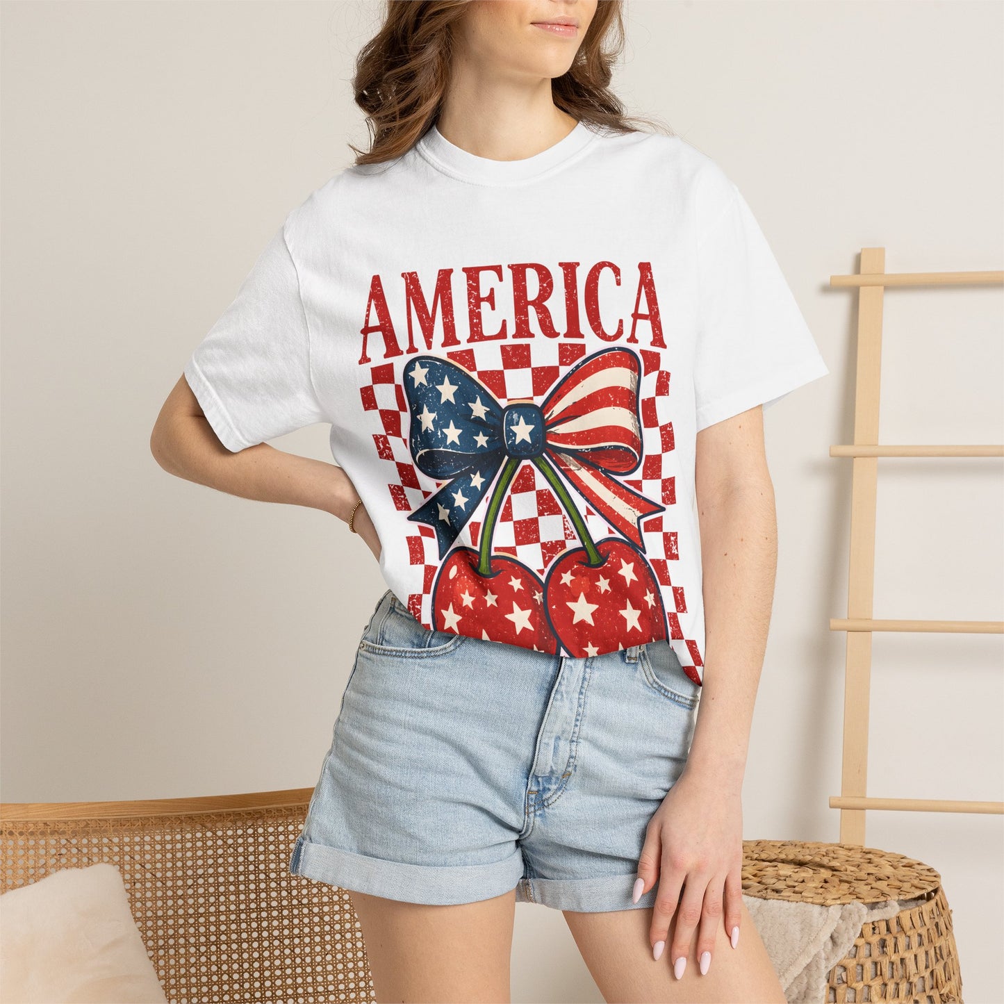 America Cherry Graphic T-Shirt