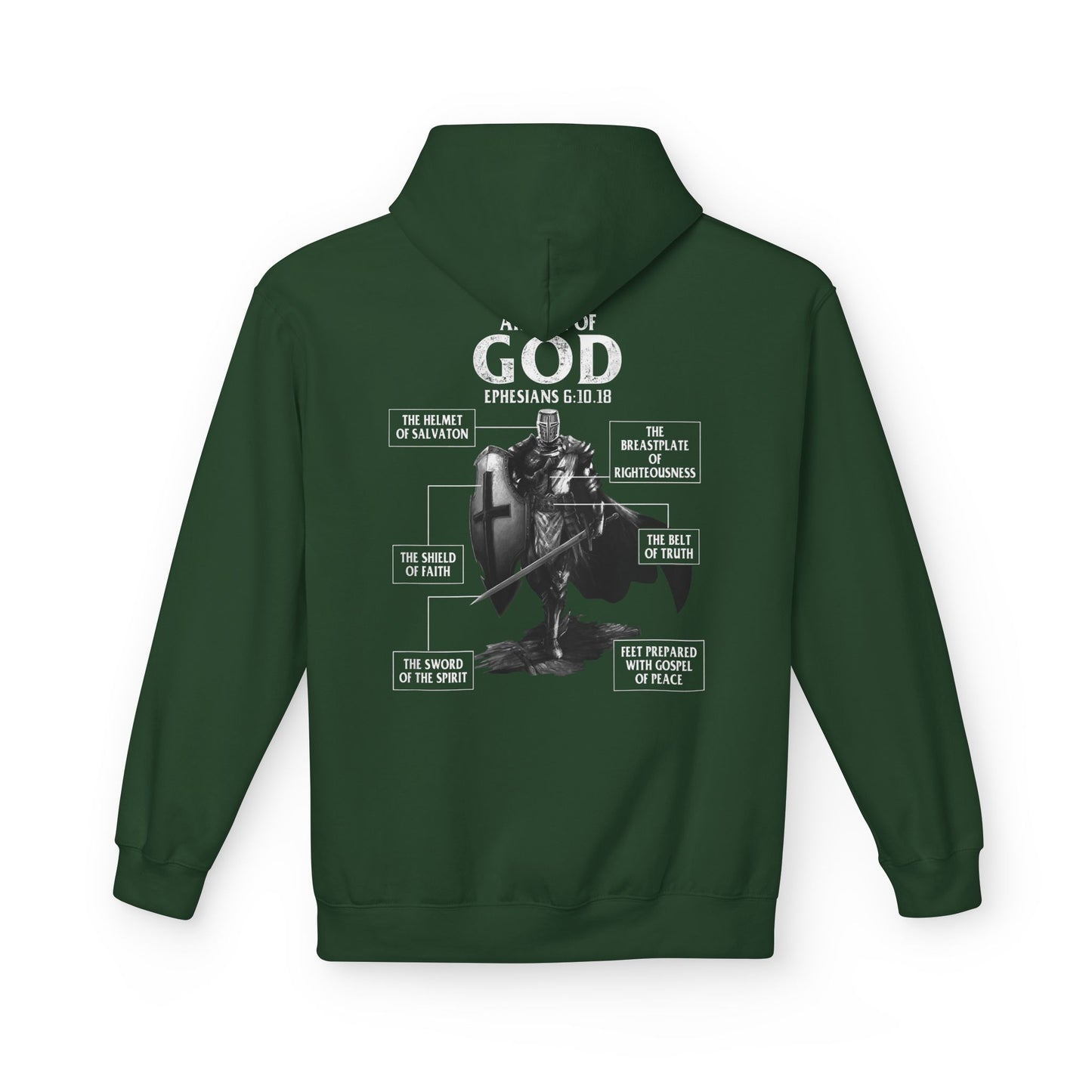 'God Stands by Me' Faith Graphic Hoodie
