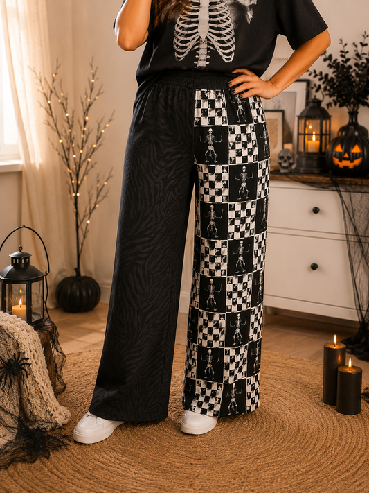 🎃 Spooky Split Wide-Leg Pants ☠️